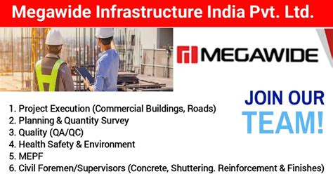 Latest Megawide Construction Job Openings .
